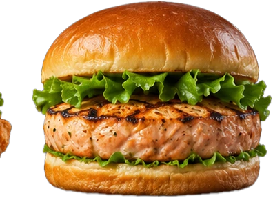 Salmon burger
